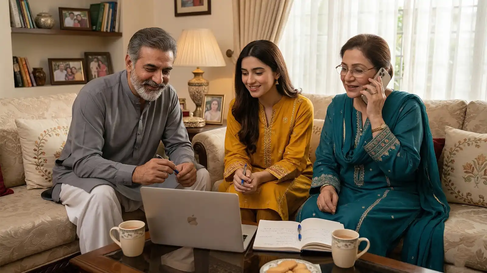 Family call discussion about rishta