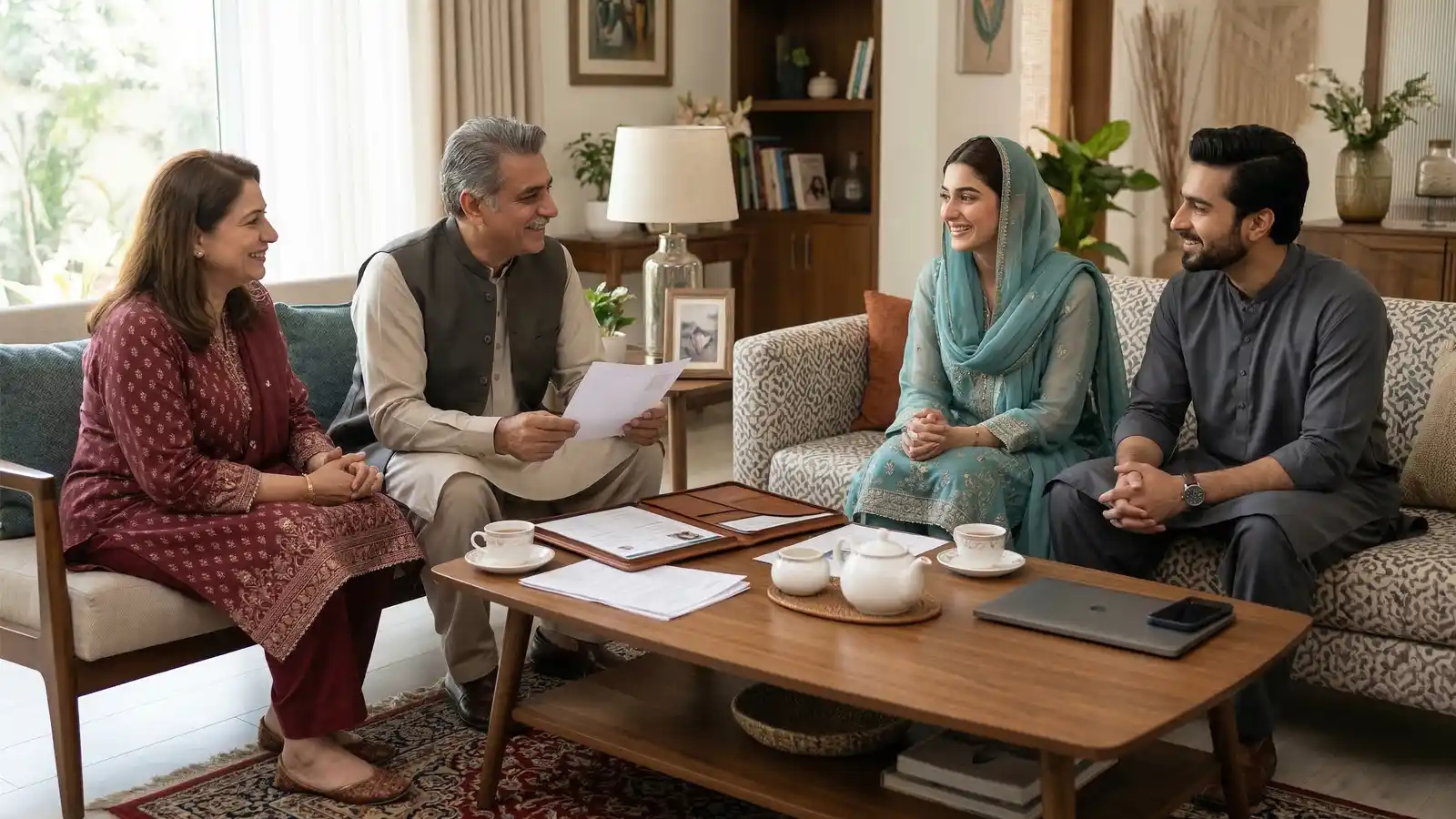 Pakistani family parent enquiry discussion